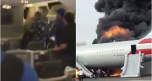 Σκηνές πανικού! Βίντεο μέσα από το φλεγόμενο αεροσκάφος στο Σικάγο!