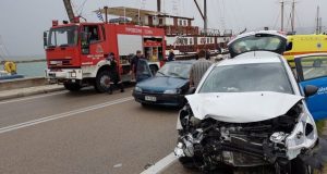Τροχαίο ατύχημα στη γέφυρα της Λευκάδας