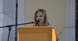 Η Χριστίνα Σταρακά στην εκδήλωση για την «χρονοκάψουλα» του 1ου…