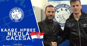 Α.Ε. Μεσολογγίου: Έναρξη συνεργασίας με τον Κροάτη ποδοσφαιριστή Nikola Gacesa