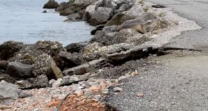 Μεγάλες ζημιές στην παραλία Κάτω Βασιλικής (Βίντεο)