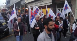 Αντιπολεμικό συλλαλητήριο του Εργατικού Κέντρου στο Αγρίνιο (Φωτό)