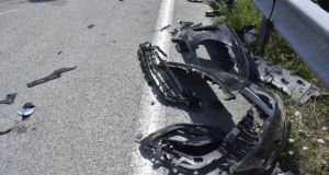 Τροχαίο ατύχημα σημειώθηκε στην οδό Βλαχοπούλου στο Μεσολόγγι
