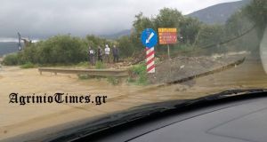 Σοβαρά προβλήματα σε Κεφαλόβρυσο και Αιτωλικό από τις βροχοπτώσεις