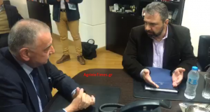 Επιμελητήριο Αιτ/νίας: Συνάντηση Π. Τσιχριτζή με τον Σταύρο Αραχωβίτη (Βίντεο…