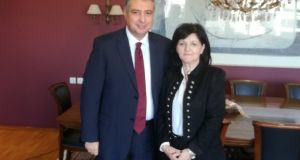 Συνάντηση της Μαρίας Σαλμά με τον Διοικητή της 6ης ΥΠΕ