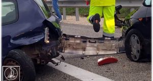 Τροχαίο ατύχημα στην Ιόνια Οδό – Σύγκρουση 2 οχημάτων