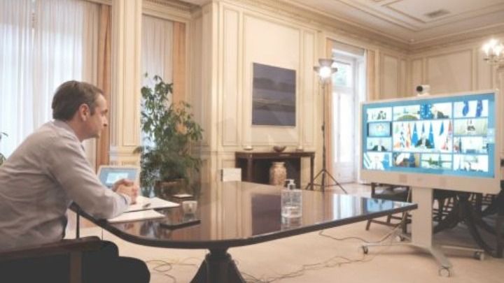 mitsotakis sunodos korufis europaiki enosi