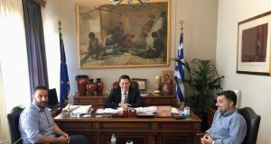 Συνάντηση εργασίας Παπαναστασίου – Μαυρομμάτη στο Δημαρχείο Αγρινίου