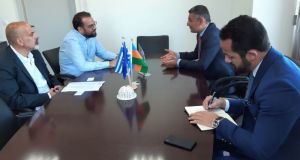 Συνάντηση Φαρμάκη με τον Πρέσβη του Αζερμπαϊτζάν στην Ελλάδα, Anar…