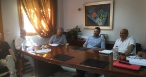 Συνάντηση εργασίας Θ.Μαυρομάτη και Β.Γκίζα στην Ναύπακτο