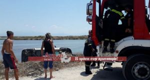 Μεσολόγγι: Στη θάλασσα, στη θέση Τιτιμπίλη, έπεσε ένα αυτοκίνητο