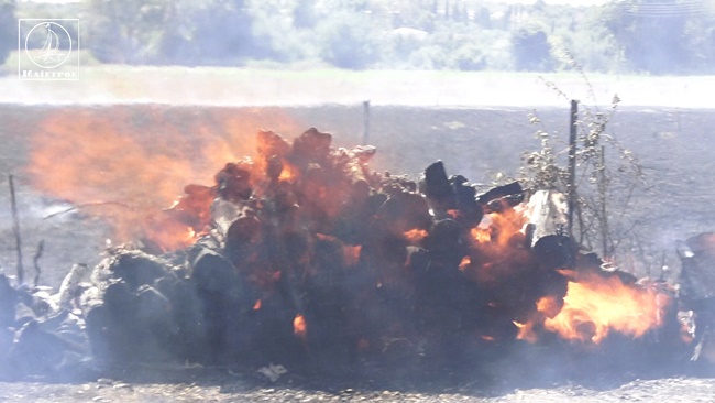 Βίντεο με την πυρκαγιά στον Κάμπο Αμπελακίου