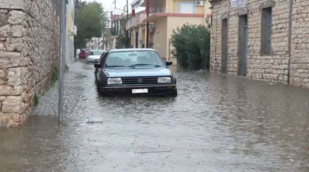 Πλημμύρισε ξανά το Μεσολόγγι (Photos)