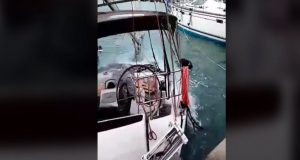 Βυθίστηκε σκάφος στο Νυδρί Λευκάδας (Video)