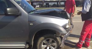 Τροχαίο ατύχημα στα φανάρια κοντά στο Νοσοκομείο Αγρινίου (Photos)