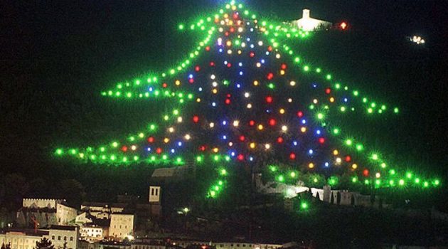 Φωταγωγήθηκε το μεγαλύτερο Χριστουγεννιάτικο δέντρο στον κόσμο (Photos)