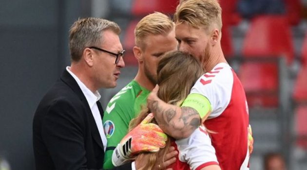 Euro 2020: Ξέσπασε σε κλάματα η γυναίκα του Έρικσεν που ήταν στο Γήπεδο!