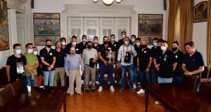 Πάτρα: Ο Κ. Πελετίδης υποδέχθηκε στο Δημαρχείο την ομάδα Μπάσκετ…
