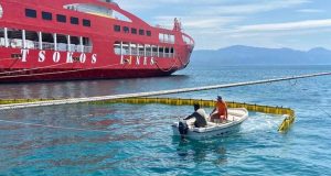 Άσκηση αντιμετώπισης περιστατικού θαλάσσιας ρύπανσης στο Αντίρριο (Photos)