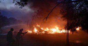 Άμεση κινητοποίηση της Π.Υ. για πυρκαγιά στα Παλιάμπελα (Photos)