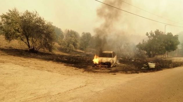 Φωτιά στην Εύβοια: Εκκενώθηκε το χωριό Κεχριές, απομακρύνονται οι κάτοικοι