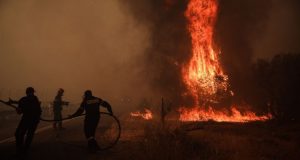 Φωτιά στο Μακροχώρι Καστοριάς – Καίγεται δάσος