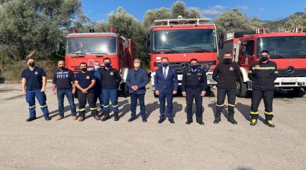 Επίσκεψη του Σπήλιου Λιβανού στην Πυροσβεστική Υπηρεσία Ναυπάκτου