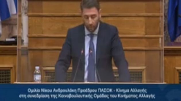 Ν. Ανδρουλάκης: «Το πακέτο δημοσιονομικών μέτρων της Κυβέρνησης δεν έχει αντίκρισμα» (Video)