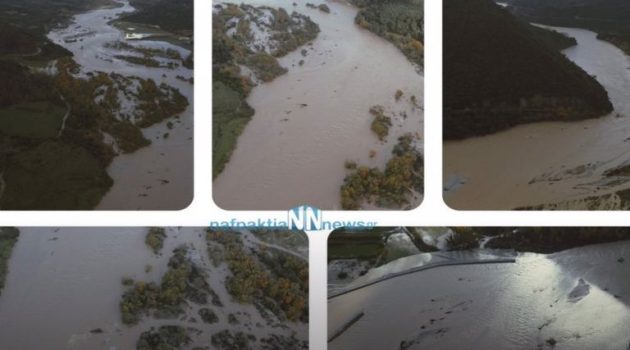 Μεγάλες ζημιές σε αγροτικές εκτάσεις και στο Τρίκορφο Ναυπακτίας (Video)