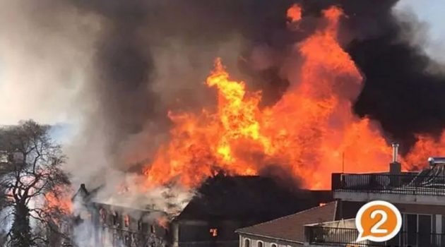 Ξάνθη: Μεγάλη φωτιά στο κέντρο – Εντολή να απομακρυνθούν οι πολίτες για λόγους ασφαλείας (Videos)