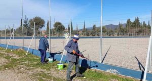 Ναυπακτία: Εργασίες αναβάθμισης στο Γήπεδο Γαλατά (Photos)