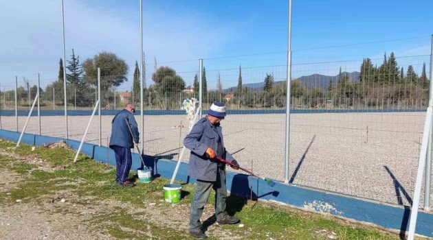 Ναυπακτία: Εργασίες αναβάθμισης στο Γήπεδο Γαλατά (Photos)
