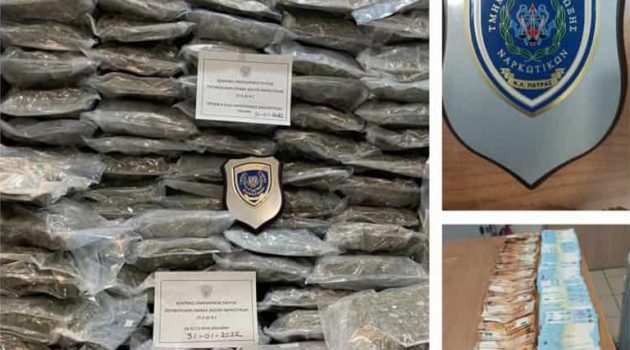 Πάτρα: Κοκαΐνη και skunk αξίας 1,7 εκατ. ευρώ κρυμμένα σε νταλίκα έφτασαν από Ιταλία (Photos)