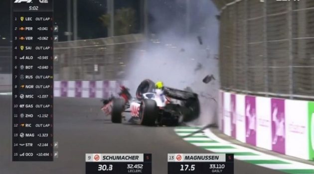 Formula 1 – Σαουδική Αραβία: Το τρομακτικό τροχαίο του γιου του Μ. Σουμάχερ (Video)