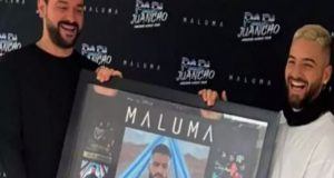 Maluma: Η πλακέτα που του απένειμε η Panik Records (Photo)