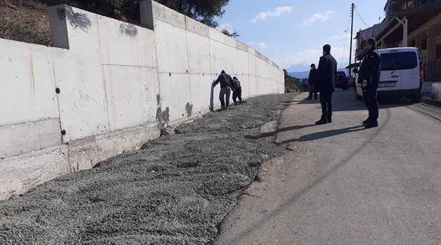 Αγρίνιο: Kατασκευή τοιχίου αντιστήριξης στην κοινότητα Στράτου (Photos)