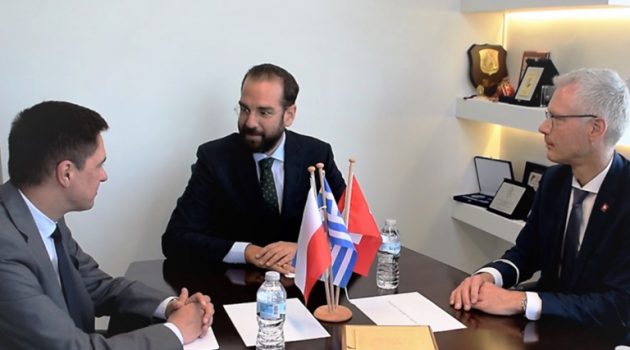 Συνάντηση Νεκτάριου Φαρμάκη με τους Πρέσβεις της Ελβετίας και της Πολωνίας (Video – Photos)