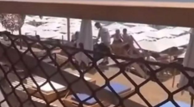 Κέρκυρα: Η στιγμή που ο Φόντεν της Σίτι «πλακώνεται» με τη γυναίκα του σε Beach Bar (Video)