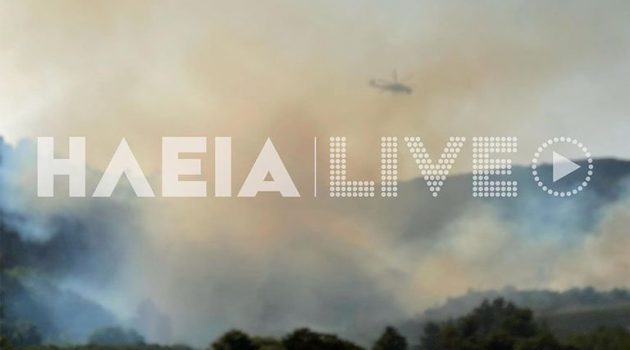 Ανεξέλεγκτη η φωτιά στην Ηλεία – Μήνυμα του 112 για προληπτική εκκένωση του χωριού Κορυφή (Video)