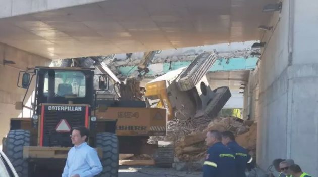 Μέγαρα: Κατέρρευσε Γέφυρα υπό κατασκευή – Δύο εργάτες τραυματίστηκαν