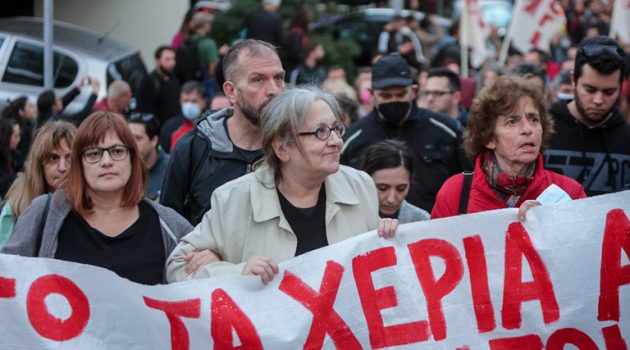 Μαζική πορεία αλληλεγγύης για την έξωση στην Ιωάννα Κολοβού (Video – Photos)