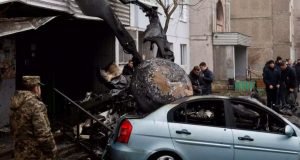 Νεκρός ο Υπ. Εσωτερικών από τη συντριβή ελικοπτέρου στο Κίεβο…