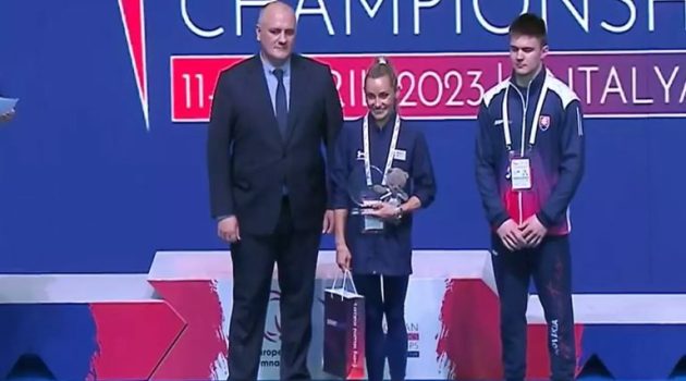 Η Βασιλική Μιλλούση βραβεύτηκε ως αθλήτρια – σύμβολο του Ευρωπαϊκού Πρωταθλήματος Ενόργανης