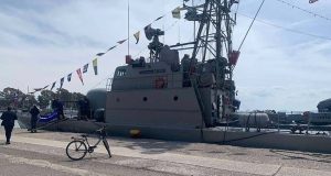 Η Πυραυλάκατος του Πολεμικού Ναυτικού «Βότσης» στο Λιμάνι Μεσολογγίου (Photos)