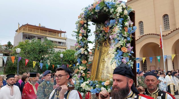Με μεγαλοπρέπεια και κατάνυξη η Λιτάνευση της Ιερής Εικόνας του Αγίου Χριστοφόρου (Video – Photos)