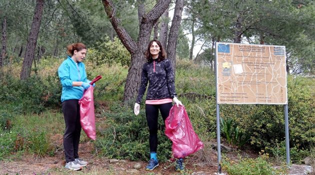 3ο Citytrail Αγρίνιο: Aθλητές του Συλλόγου Δρομέων Υγείας καθάρισαν τη διαδρομή (Photos)