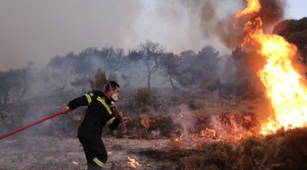 Στράτος Αγρινίου: Φωτιά σε δασική έκταση κινητοποίησε την Πυροσβεστική