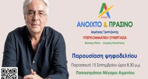 Δήμος Αγρινίου: Την Παρασκευή η παρουσίαση του ψηφοδελτίου του Δημήτρη…