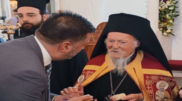 Την ευλογία του Παναγιωτάτου Οικουμενικού Πατριάρχη Βαρθολομαίου έλαβε ο Σπ. Σκιαδαρέσης